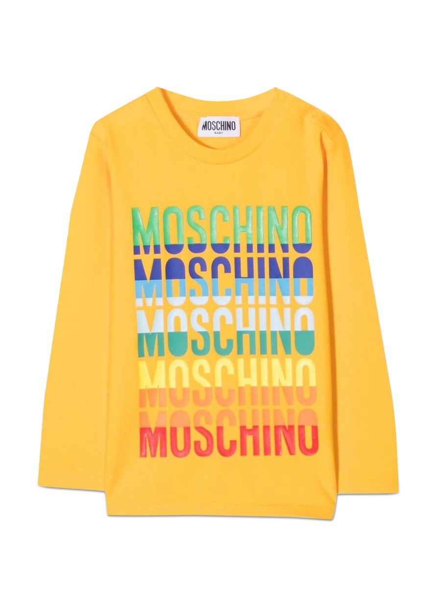 MOSCHINO T-SHIRT CON LOGO MULTICOLOR