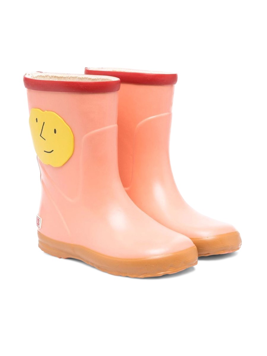 BOBO CHOSES YELLOW FACES RAIN BOOTS