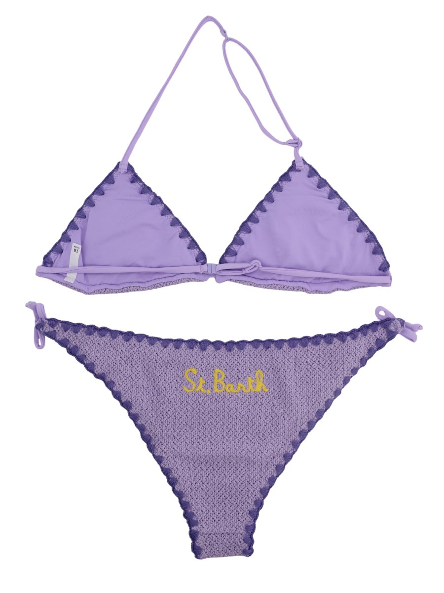 BIKINI HOLLY A TRIANGOLO CON MARGHERITE RICAMATE