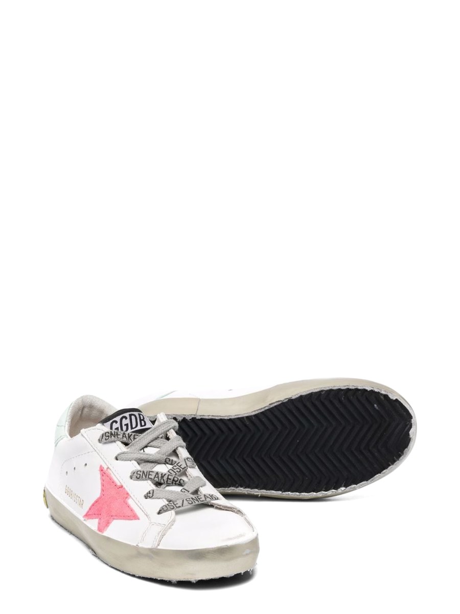 SUPER-STAR LEATHER UPPER SUEDE STAR PATENT HEEL SPARKLE FOXING