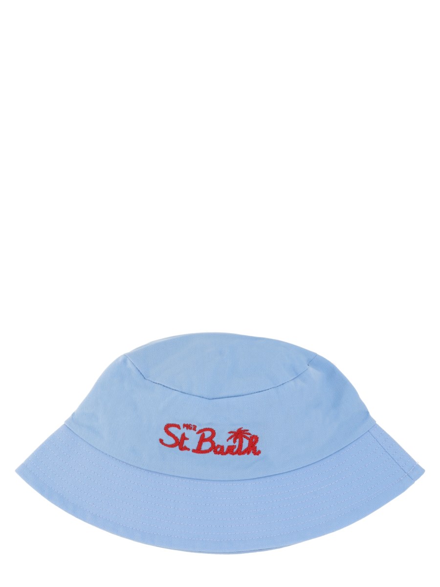 CAPPELLO DA PESCATORE CON RICAMO FRONTALE