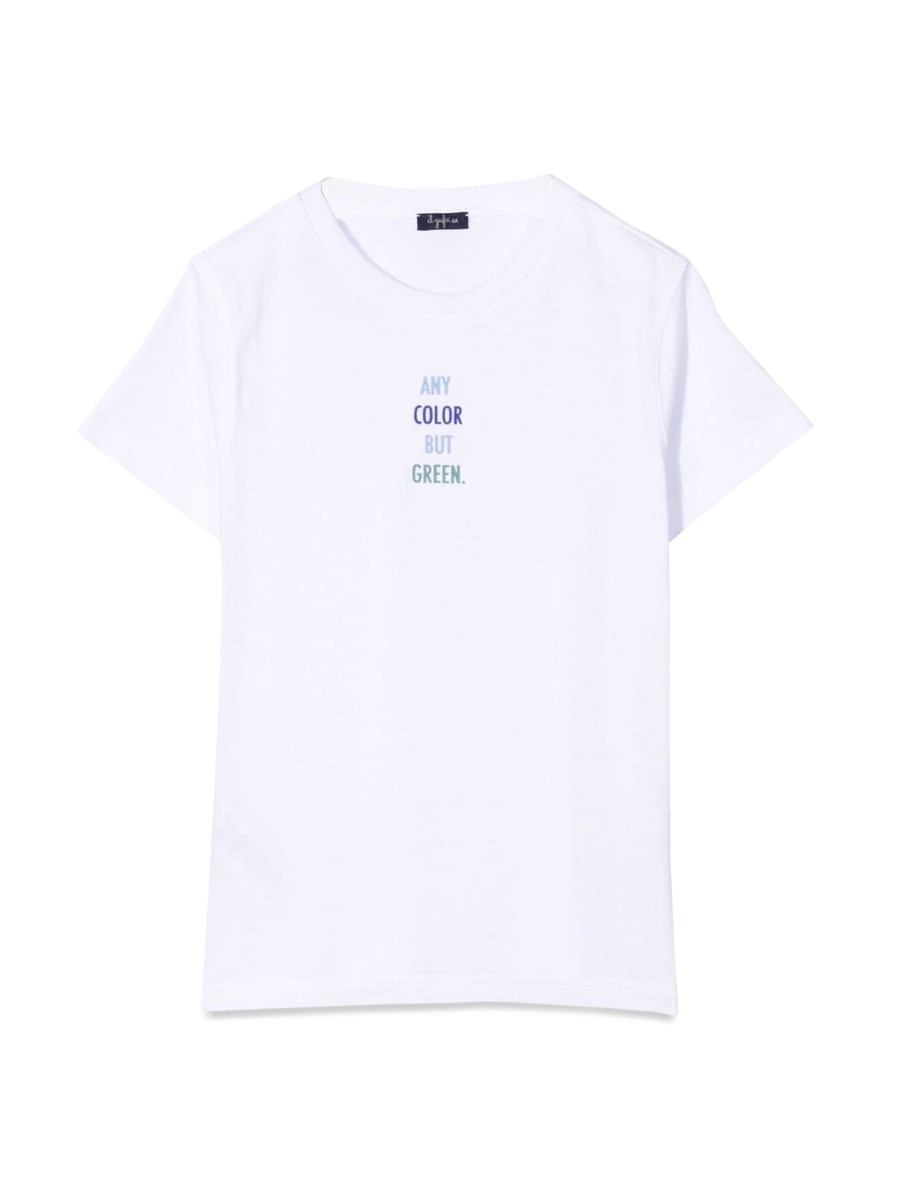 T-SHIRT M/CORTA BLU/BIANCO