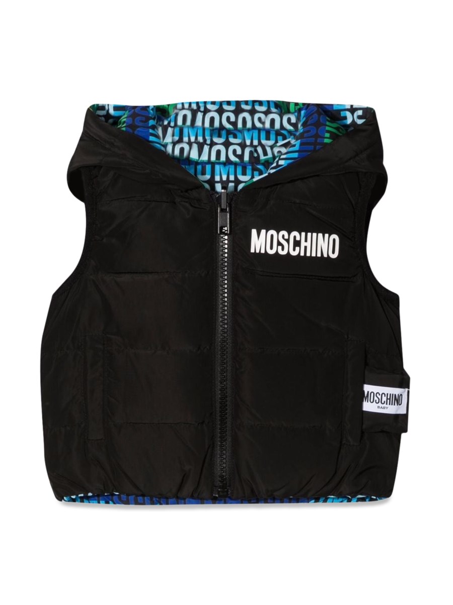GILET REVERSIBILE CON CAPPUCCIO