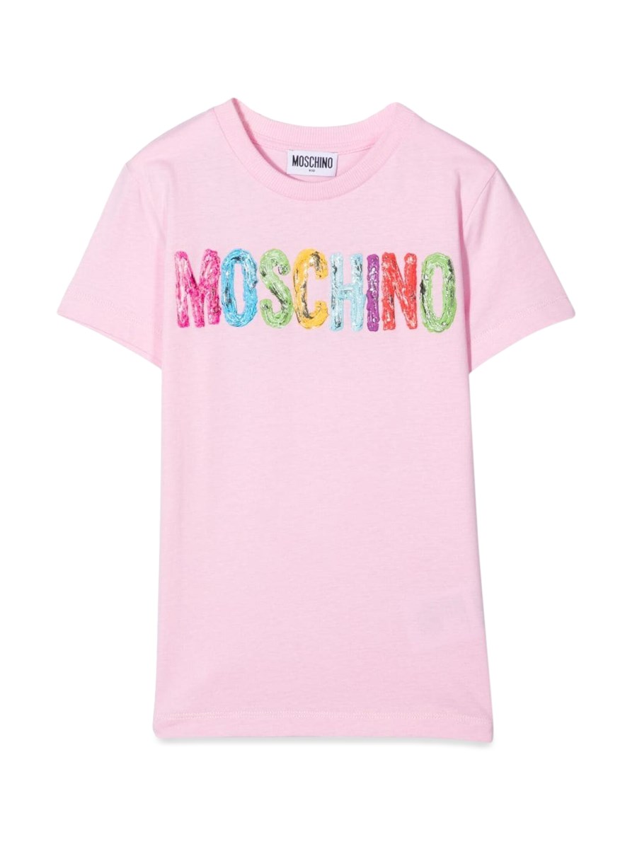 MOSCHINO T-SHIRT CON LOGO MULTICOLOR