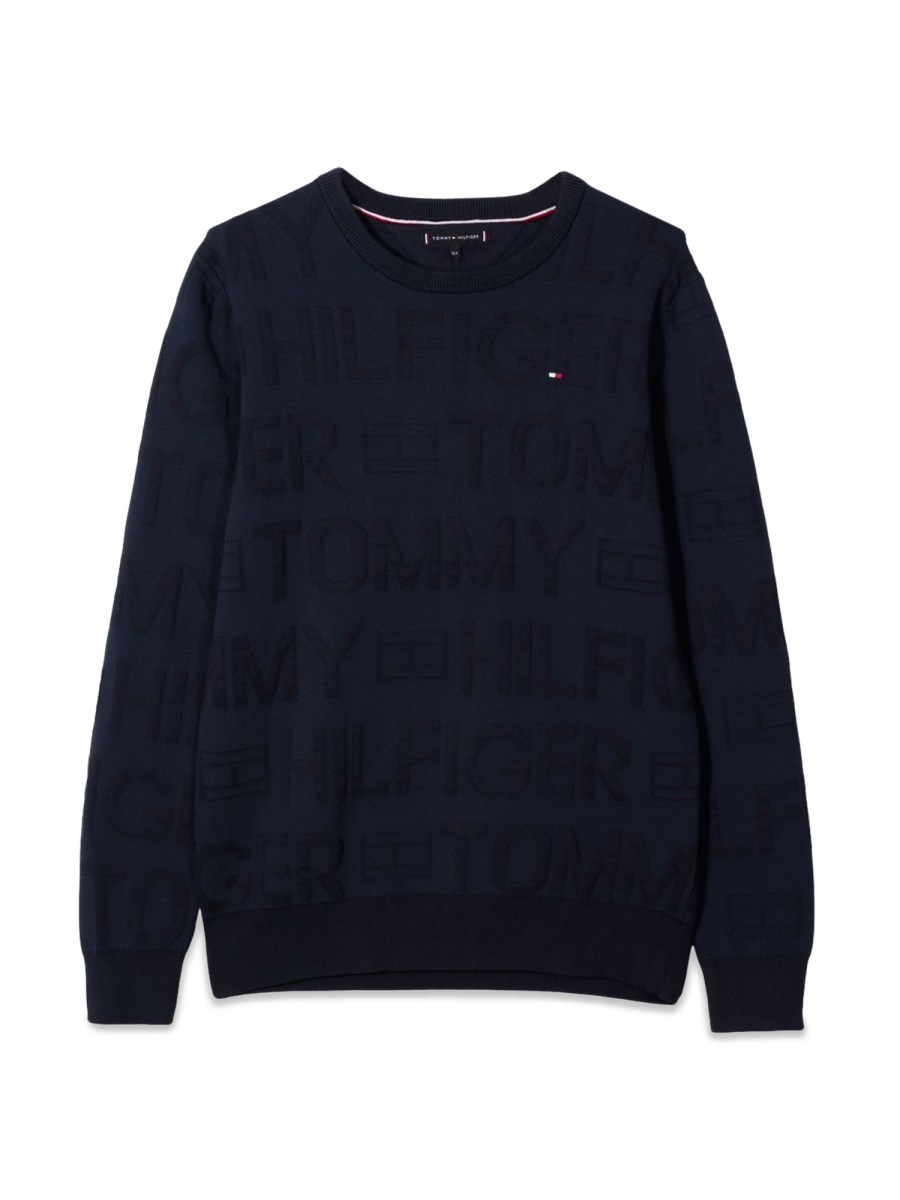 TOMMY HILFIGER JACQUARD ALL OVER SWEATER