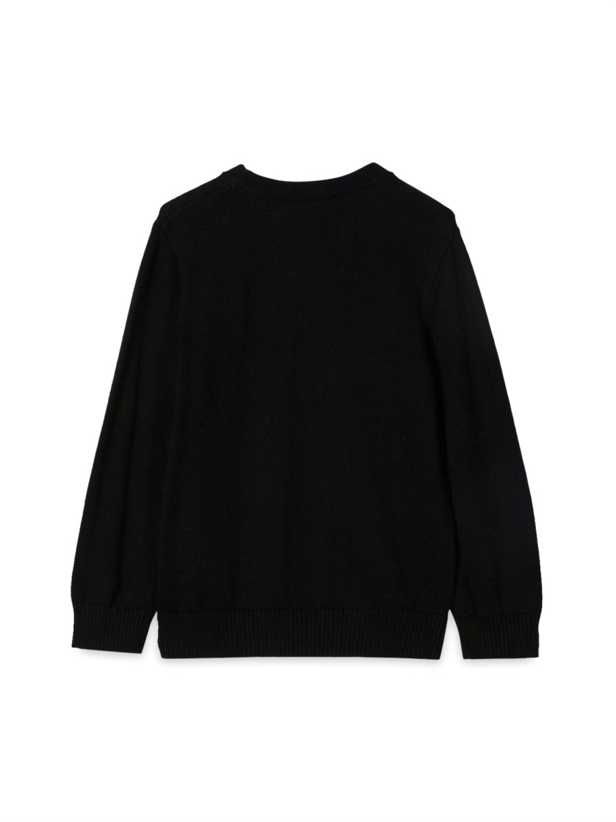 KNITTED JUMPER GIVENCHY SLIPT TUFFTING EMBROIDERY.