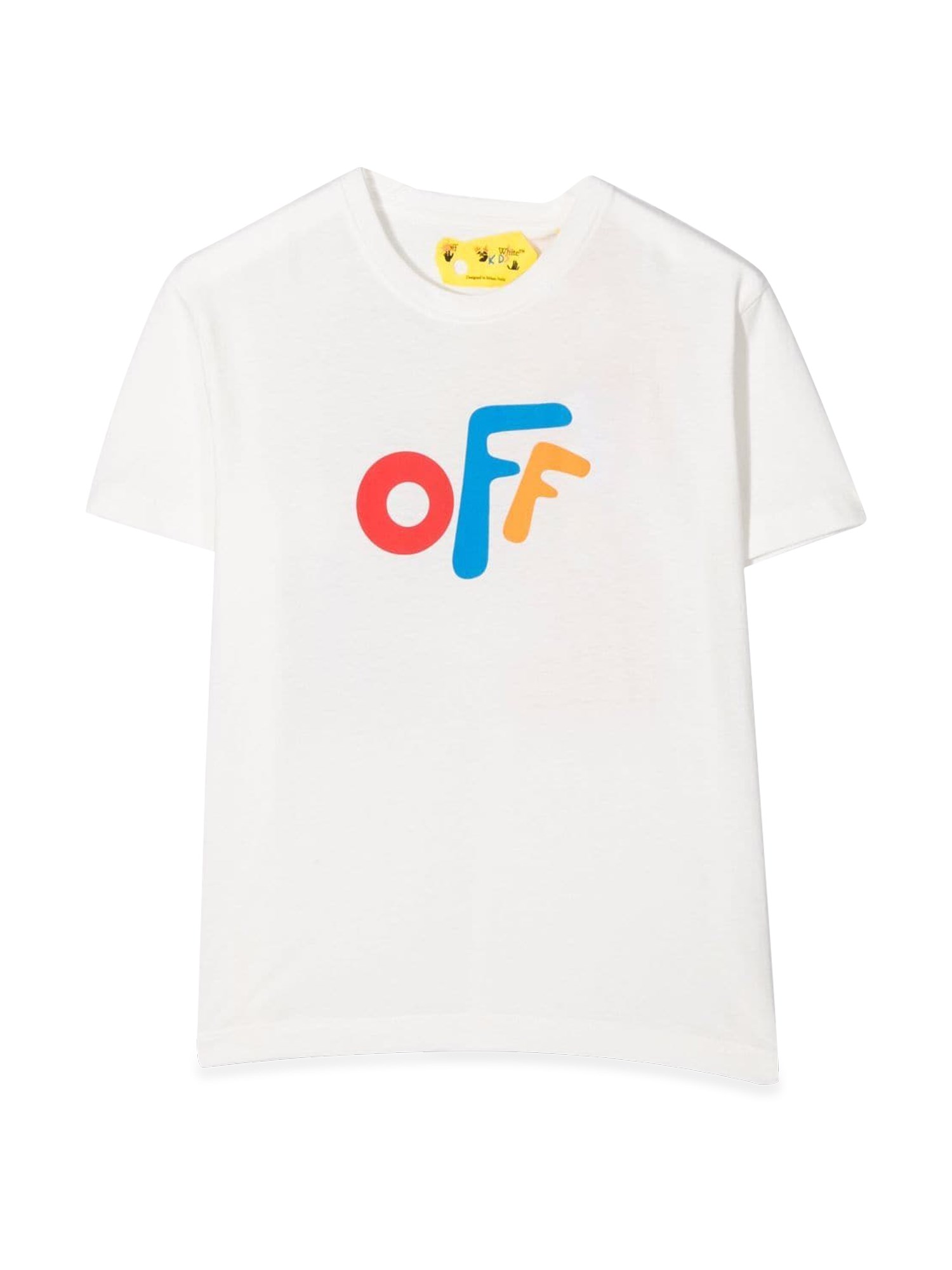 off-white t-shirt con logo multicolor