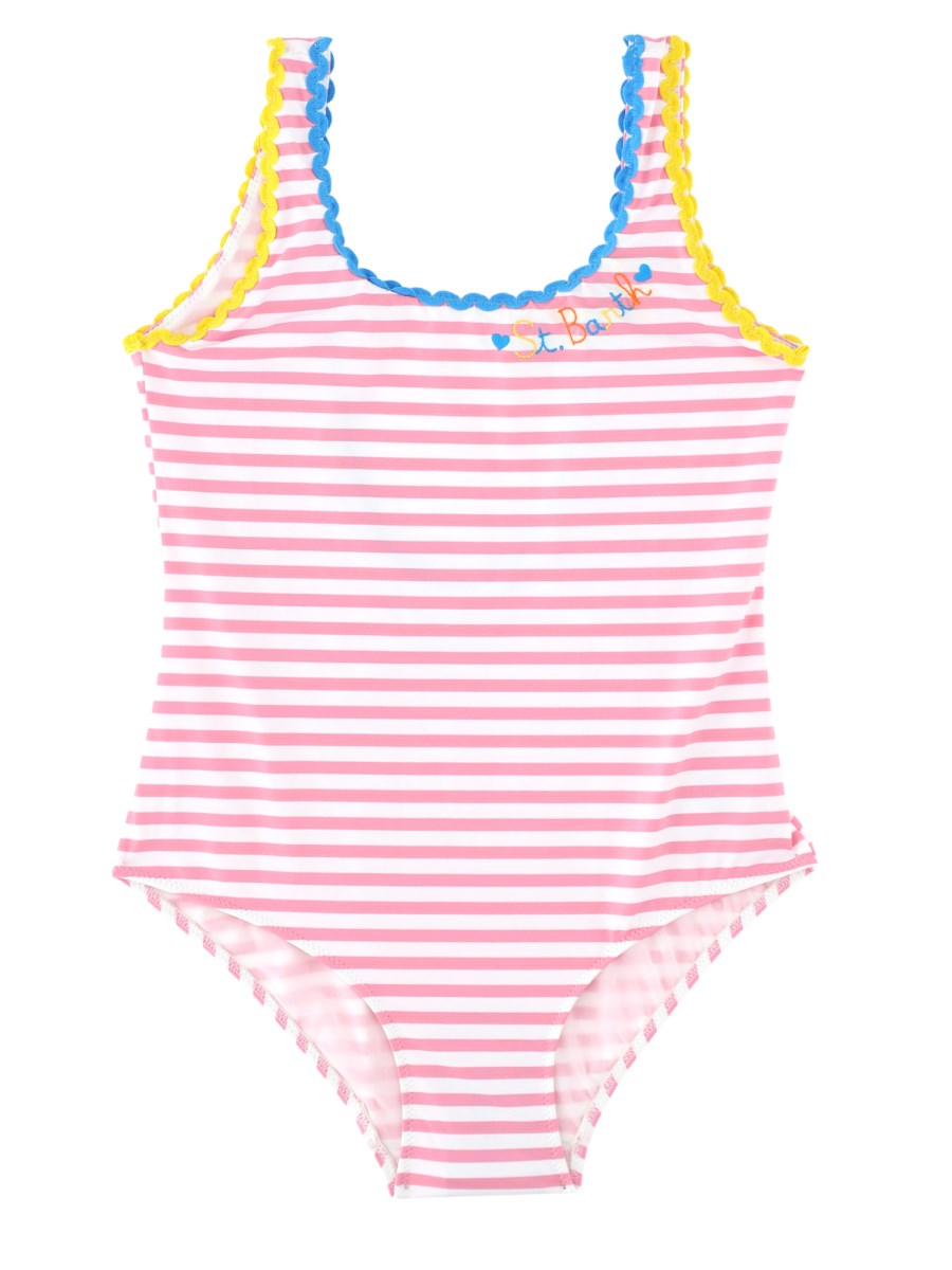 COSTUME INTERO CON BORDINI  E LOGO RICAMATI