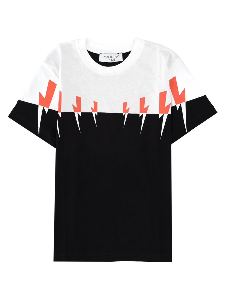T-SHIRT CON STAMPA GRAFICA FULMINI