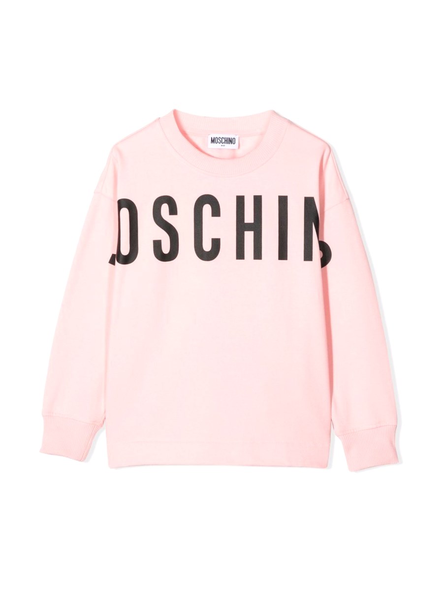 MOSCHINO FELPA IN COTONE CON LOGO