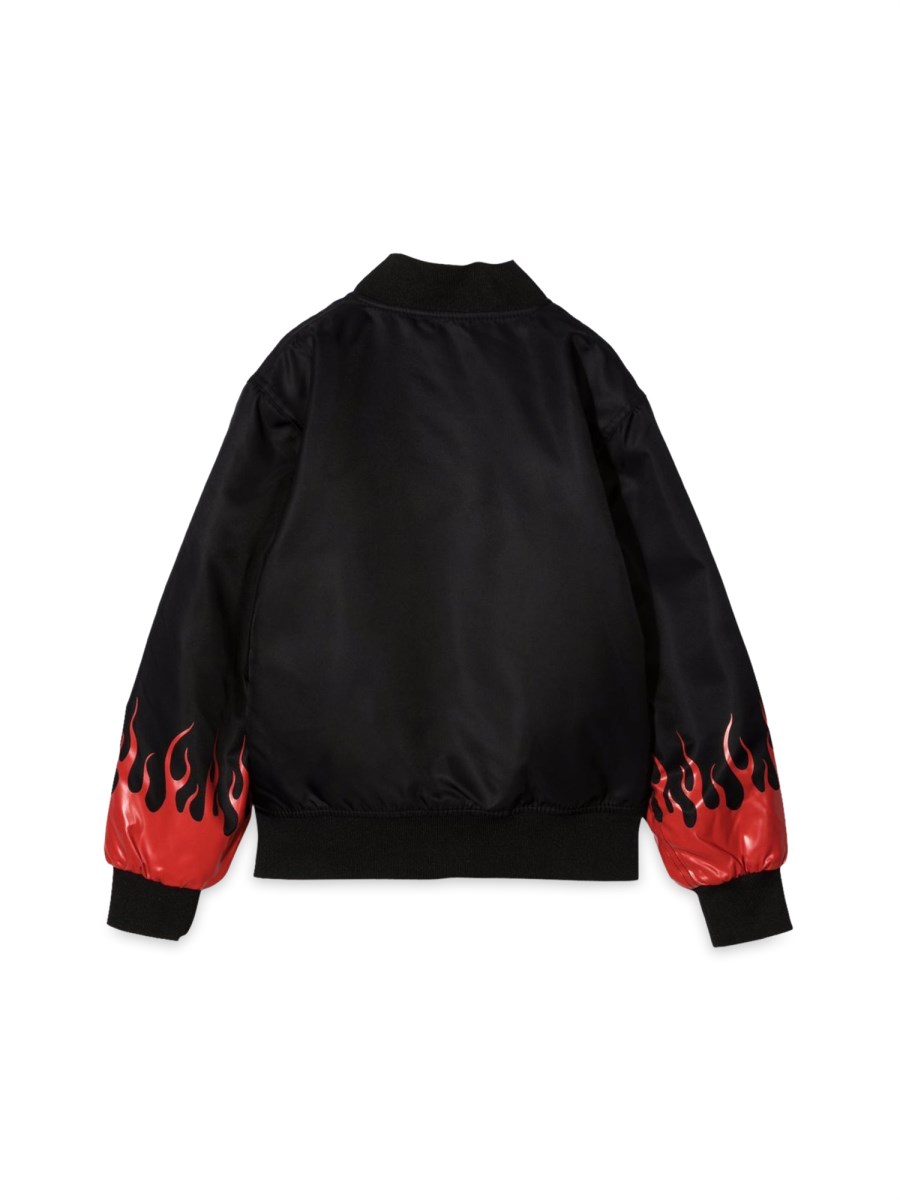 BLACK BOMBER RED FLAMES