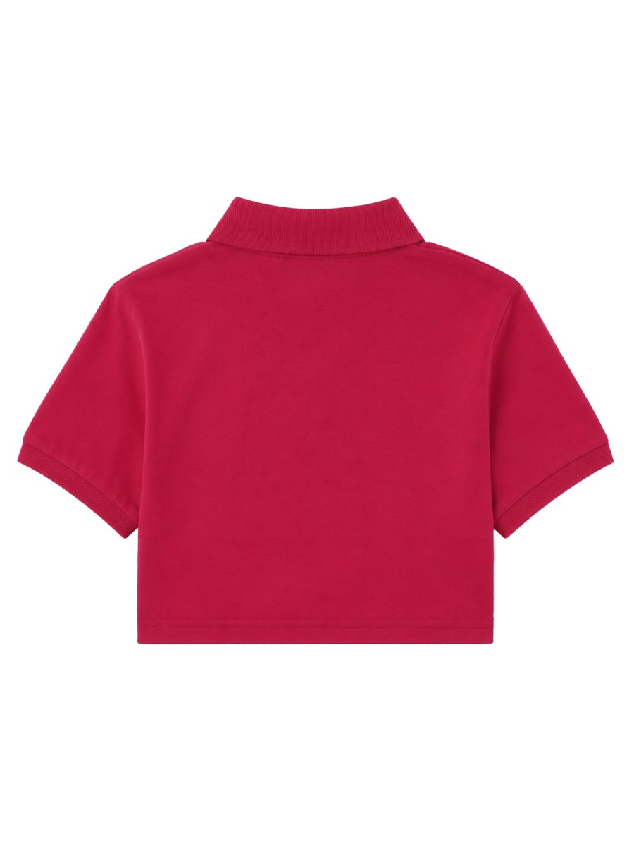 POLO A MANICHE CORTE CROP