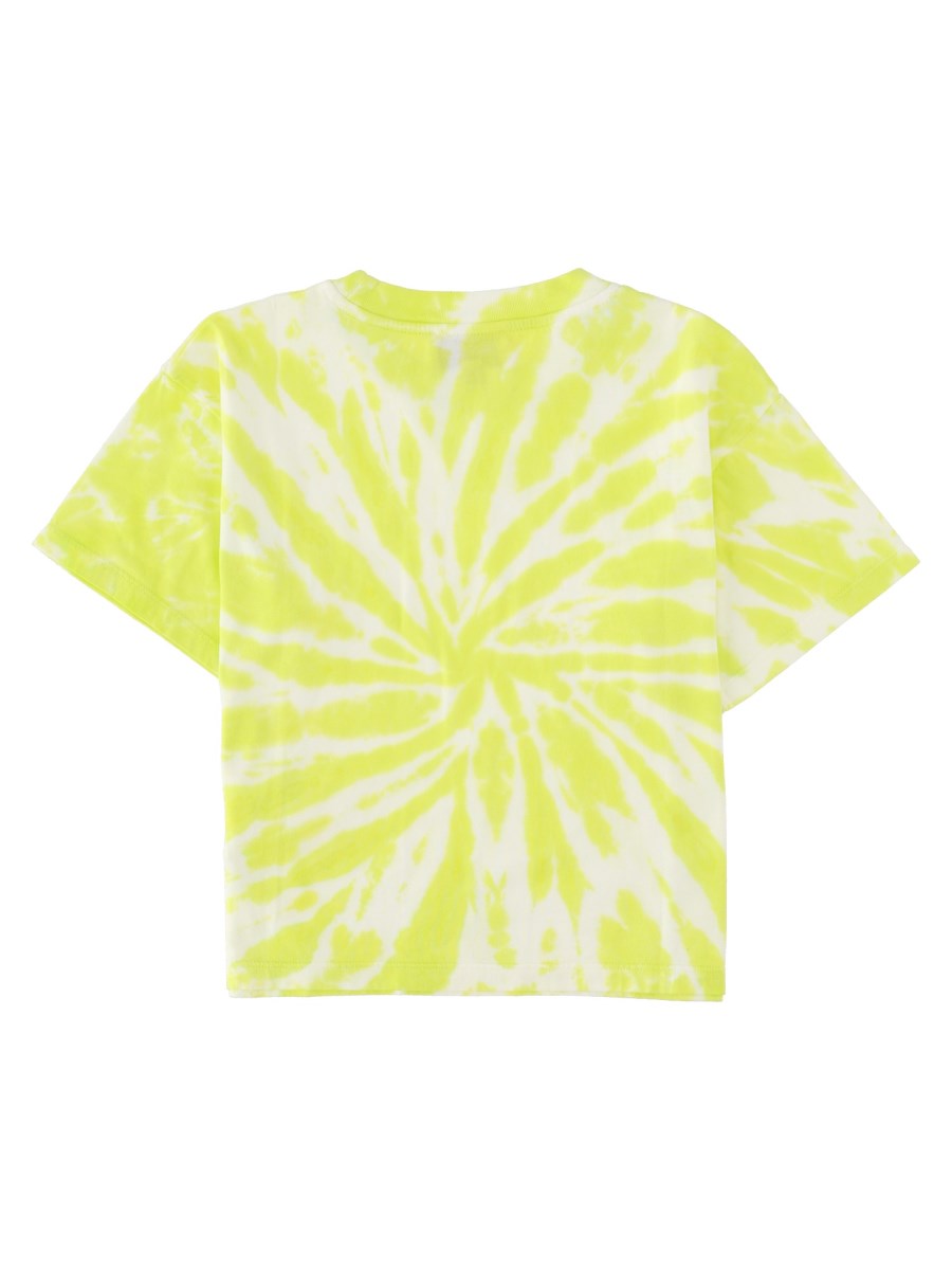 T-SHIRT QUEEN FLUO LIME TIE & DYE