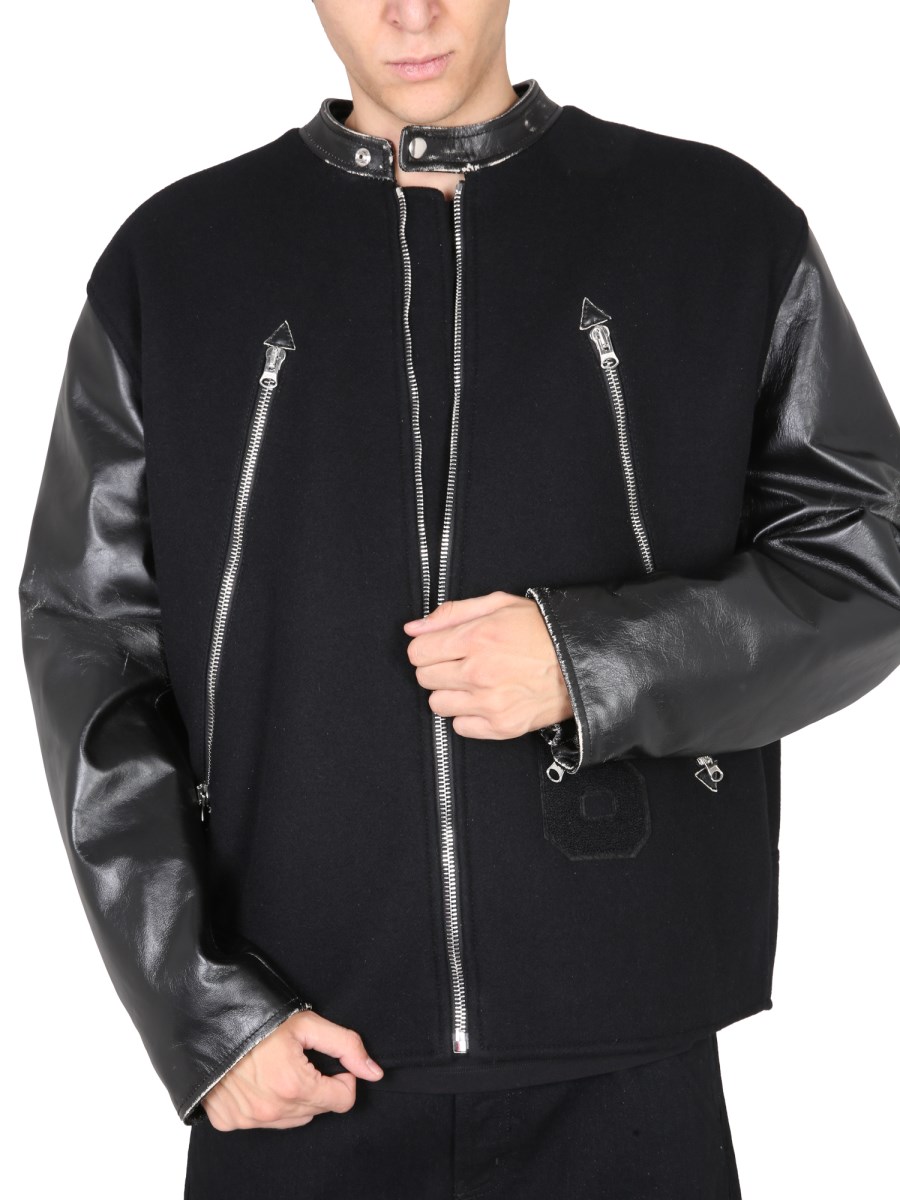MM6 MAISON MARGIELA - WOOL BLEND ZIPPER JACKET - Eleonora