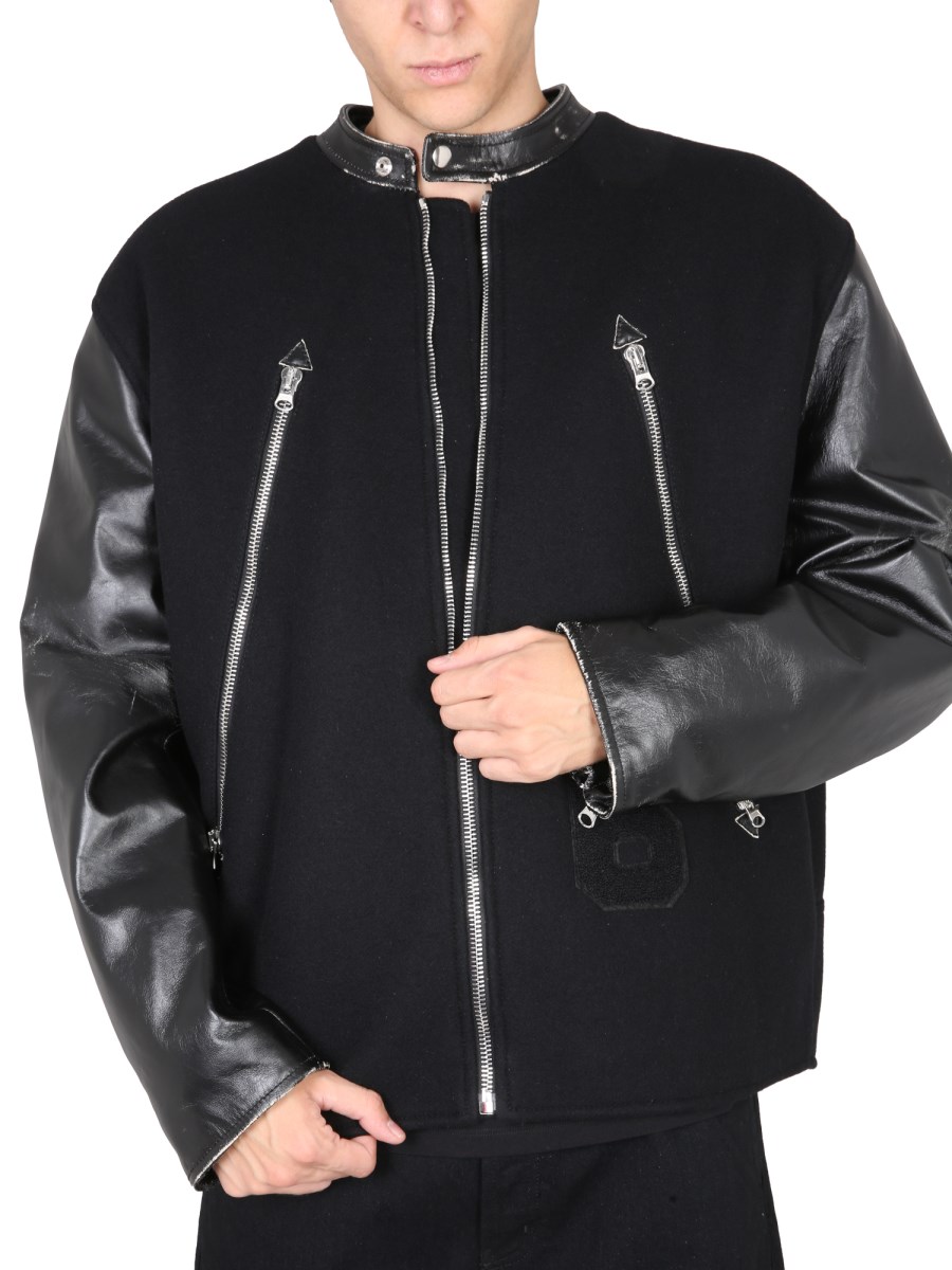 MM6 MAISON MARGIELA - WOOL BLEND ZIPPER JACKET - Eleonora Bonucci