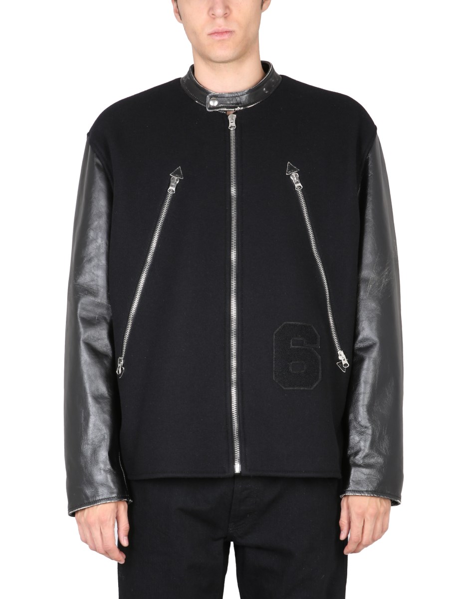 MM6 MAISON MARGIELA - WOOL BLEND ZIPPER JACKET - Eleonora Bonucci