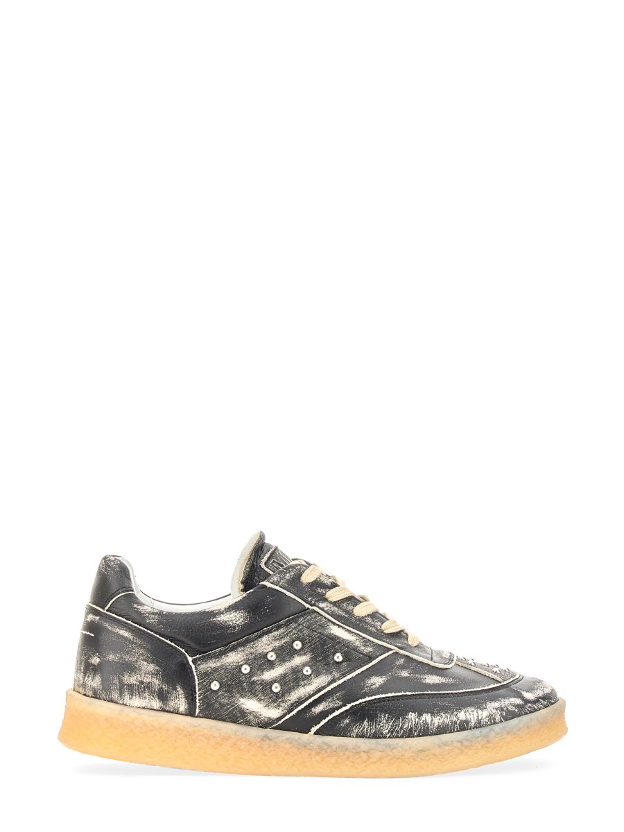 MM6 MAISON MARGIELA - STUDDED LEATHER SNEAKER - Eleonora Bonucci
