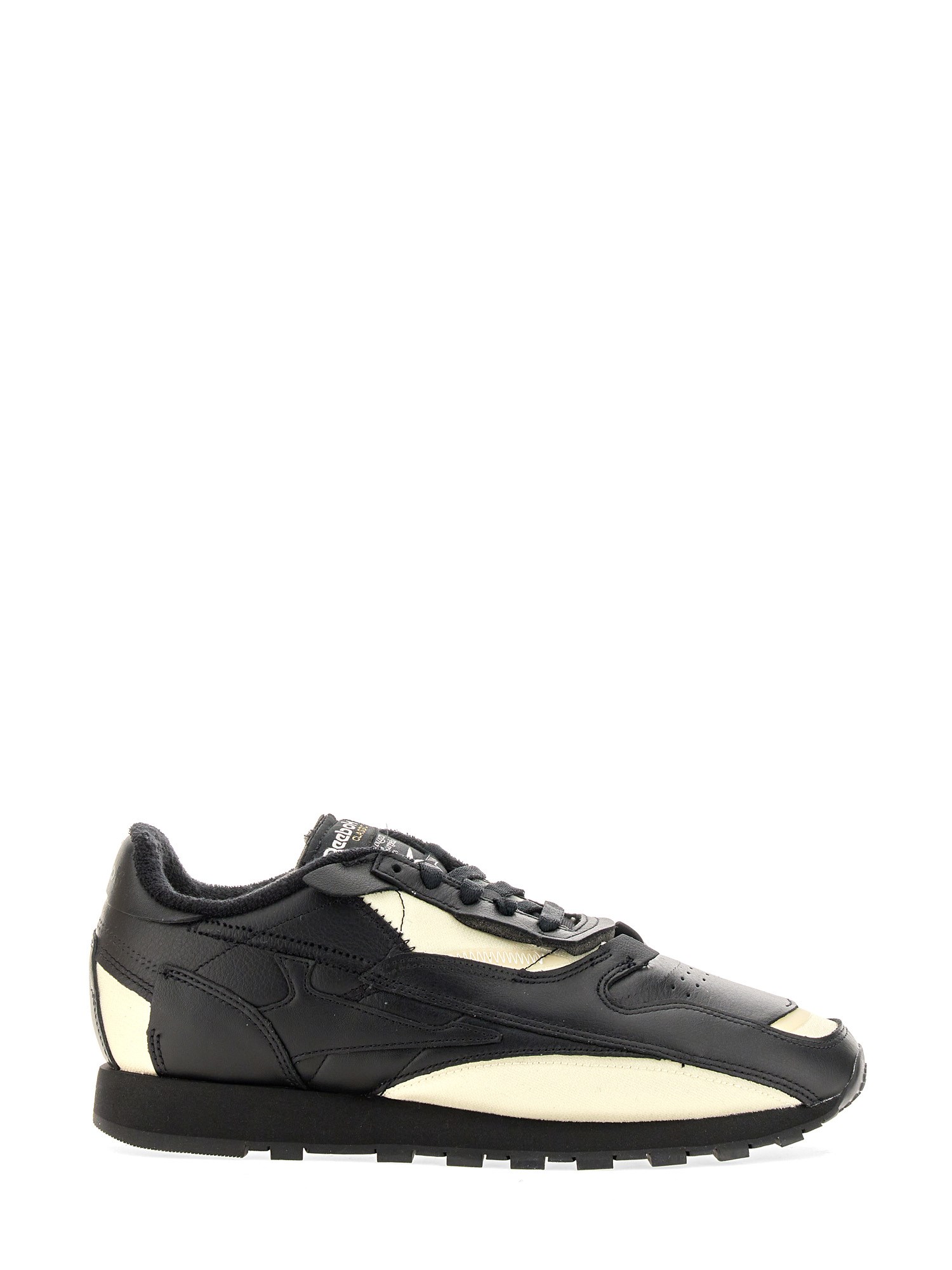 Shop Maison Margiela X Reebok Leather Sneaker In Black