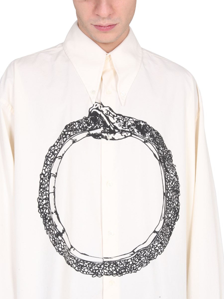 MM6 MAISON MARGIELA - COTTON CANVAS SNAKE SHIRT - Eleonora