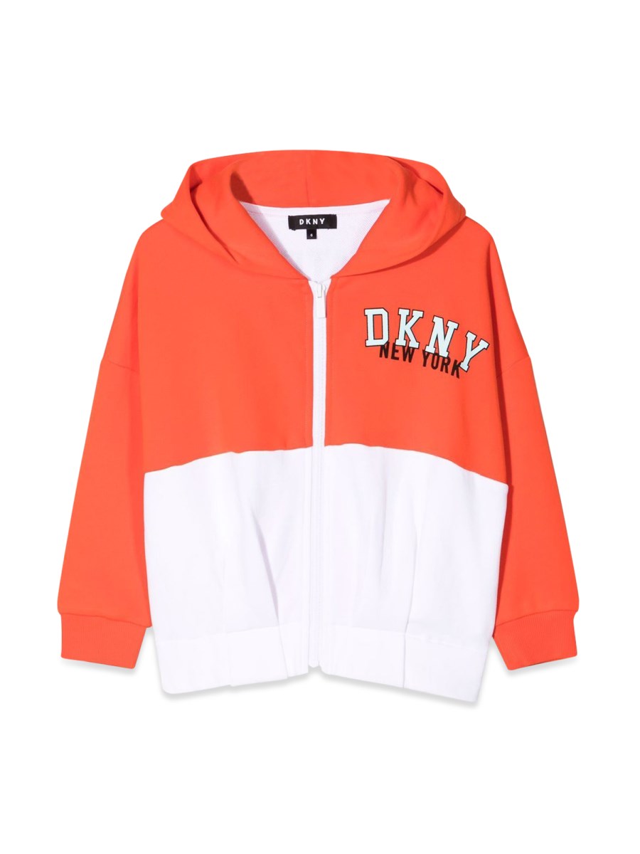 DKNY CARDIGAN CON CAPPUCCIO