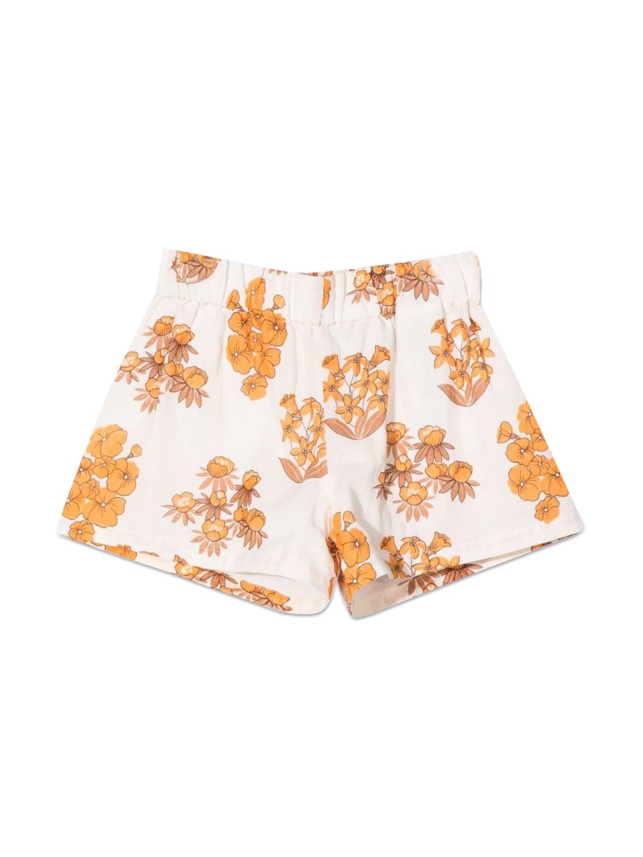 FLOWERS WOVEN SHORTS