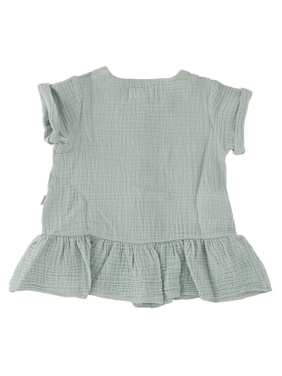 CAMICIA CON BOTTONI E VOLANT