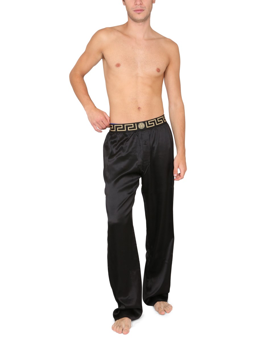 VERSACE - SILK GRECA PANTS - Eleonora Bonucci