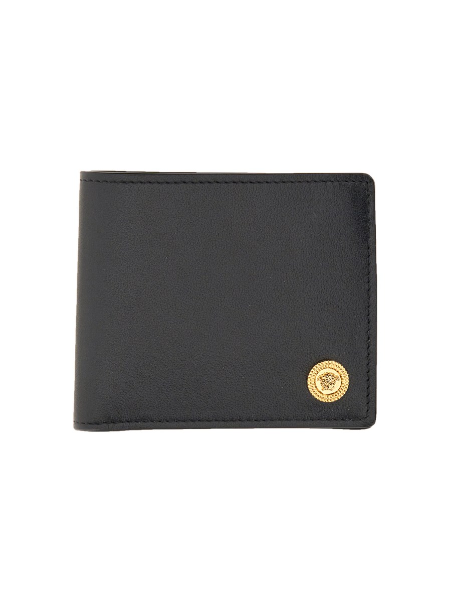 VERSACE LOGO LEATHER BIFOLD WALLET Eleonora Bonucci