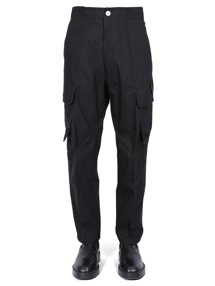 STONE ISLAND SHADOW PROJECT - COTTON CARGO PANTS WITH COMPASS LOGO