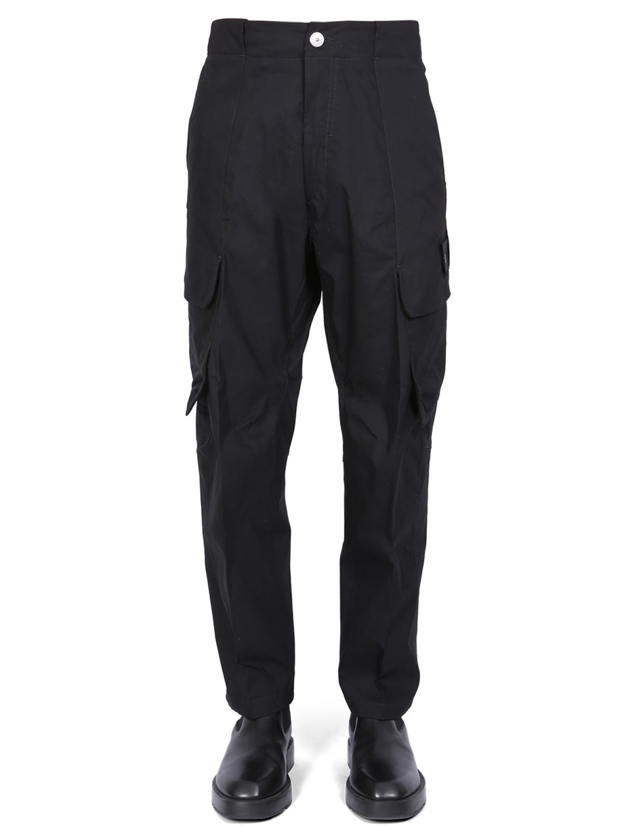 STONE ISLAND SHADOW PROJECT - COTTON CARGO PANTS WITH COMPASS LOGO PATCH -  Eleonora Bonucci