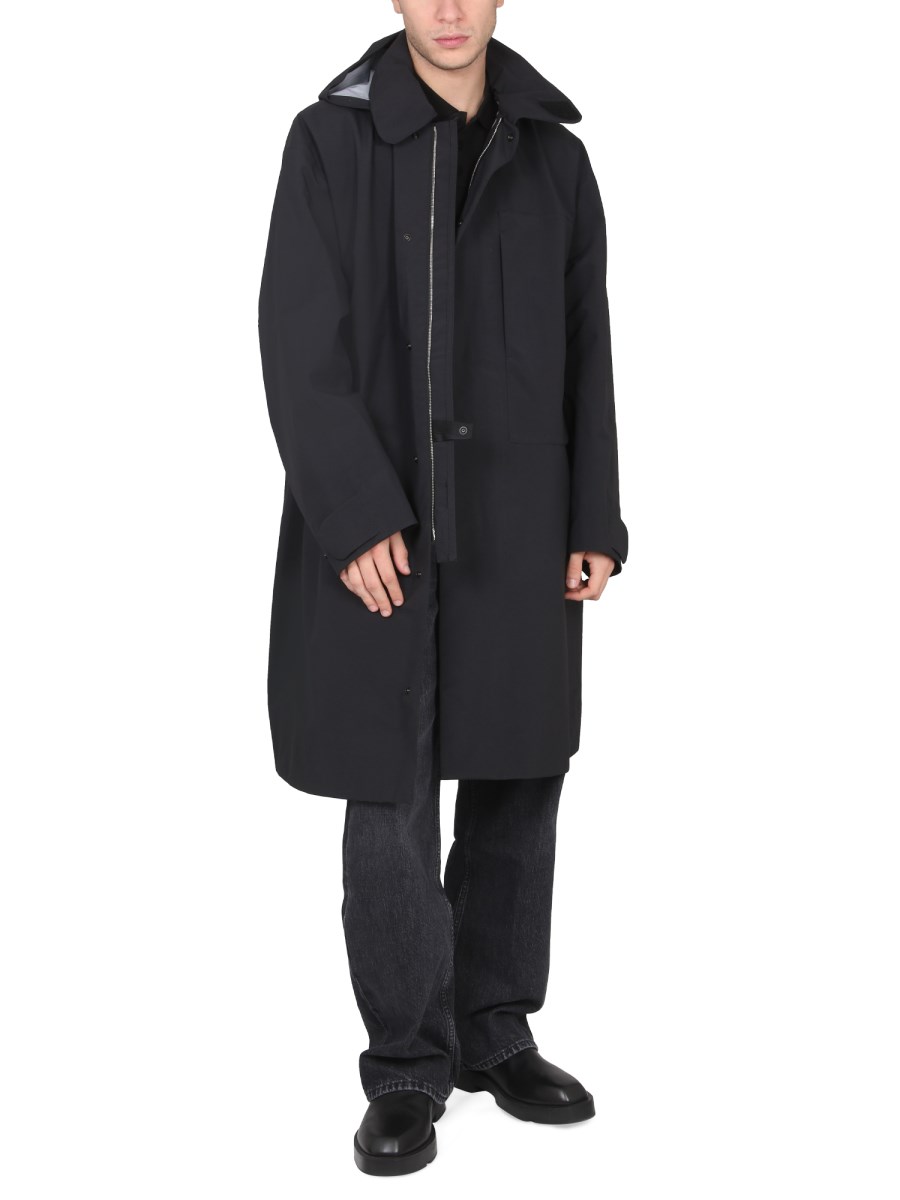 STONE ISLAND SHADOW PROJECT - LONG TRENCH COAT IN TECHNICAL
