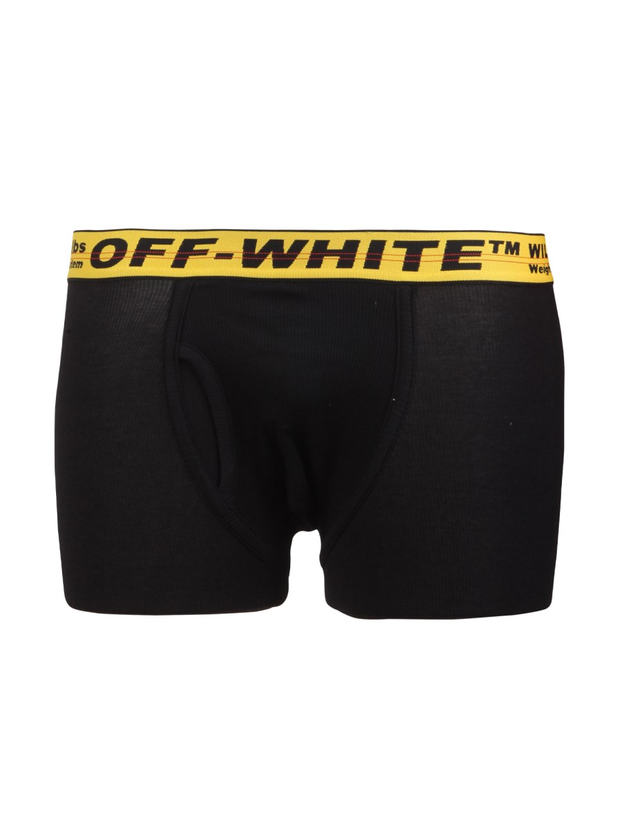 OFF-WHITE - CONFEZIONE DA TRE BOXER CON LOGO - Eleonora Bonucci