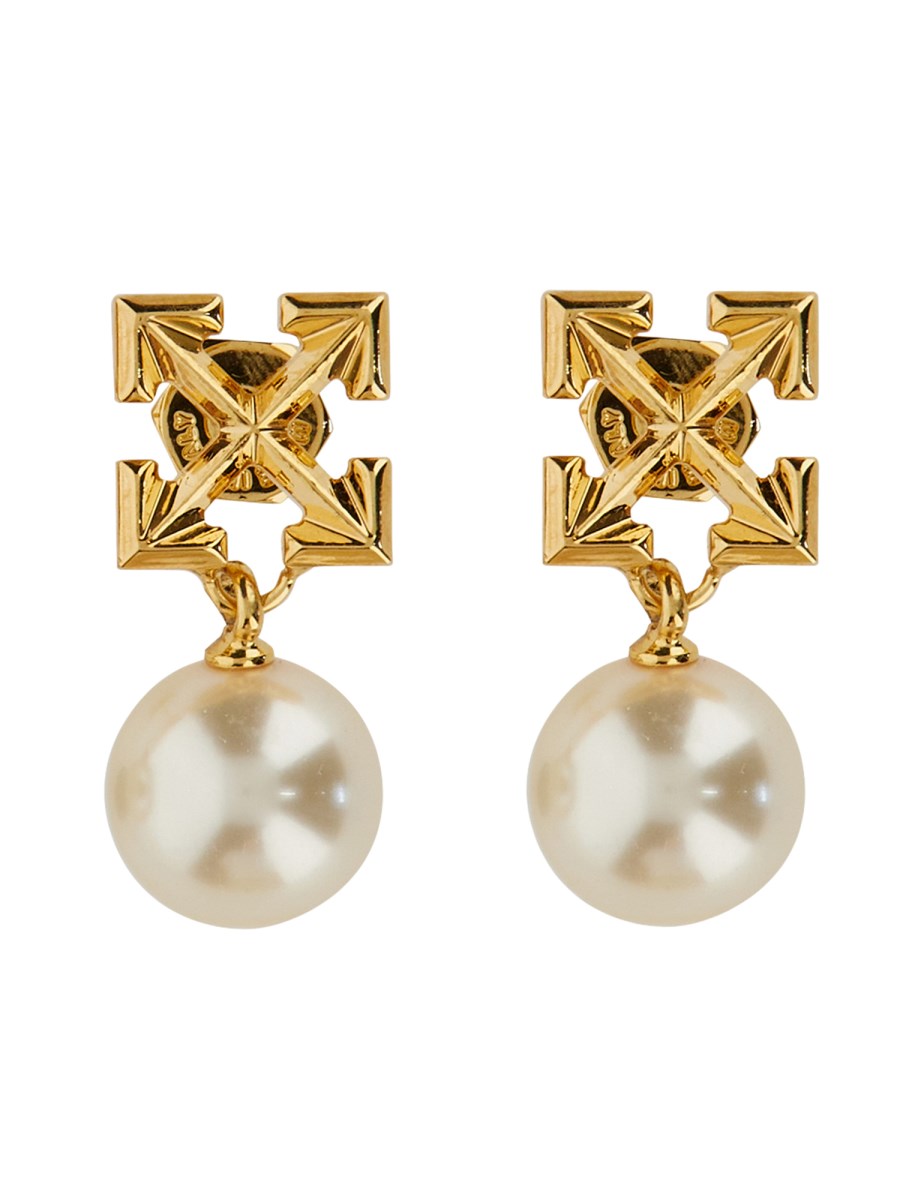 Off white deals gold earrings