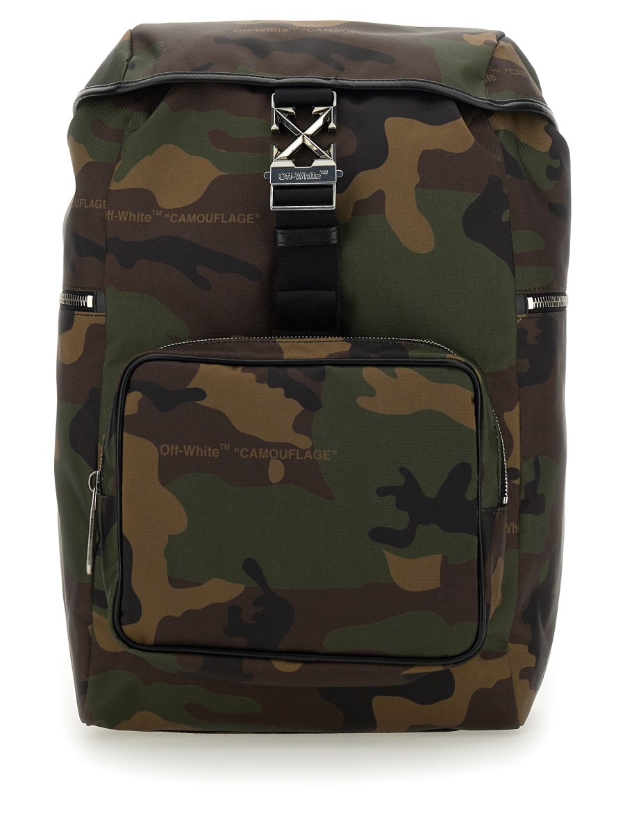 Off white outlet camouflage backpack