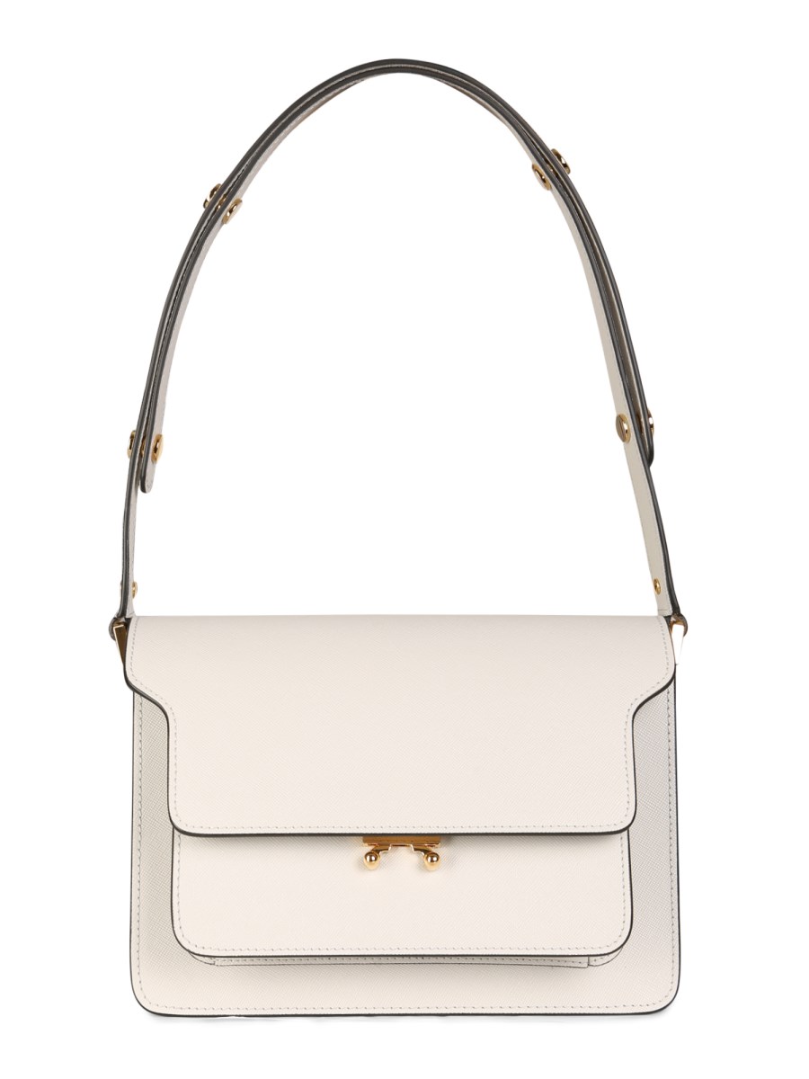 Marni Trunk Leather Shoulder Bag