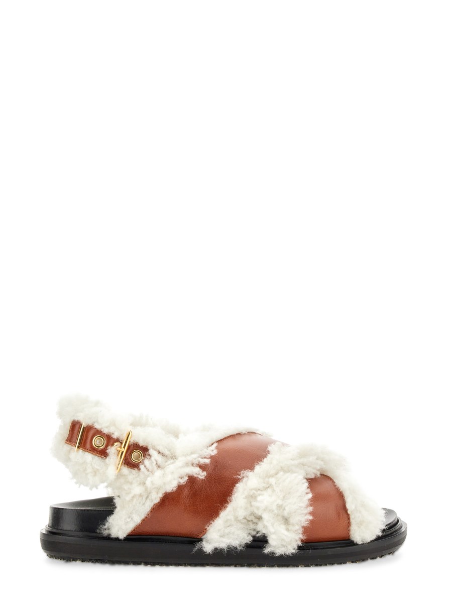 Marni discount shearling sandals