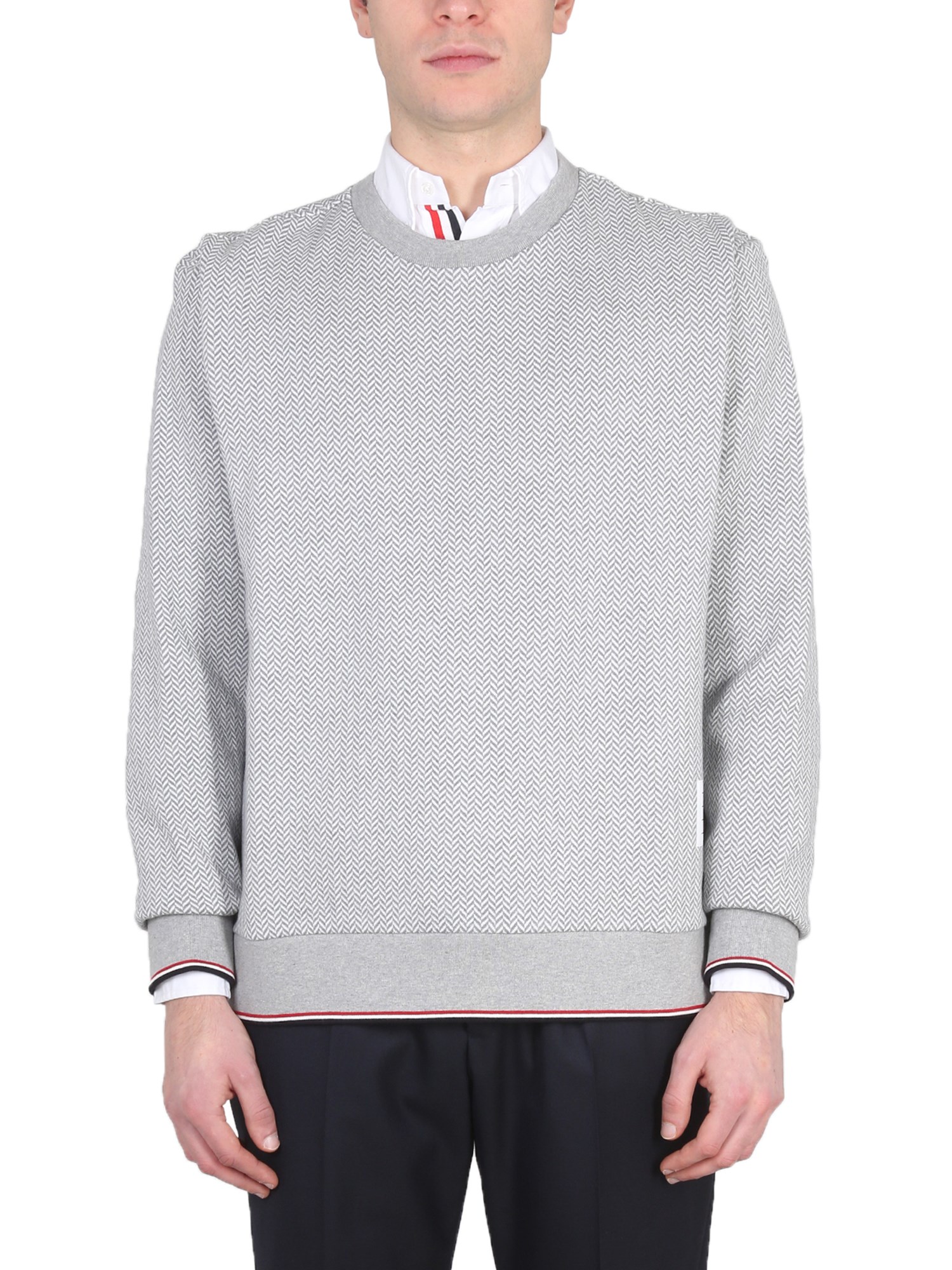 thom browne herringbone jersey