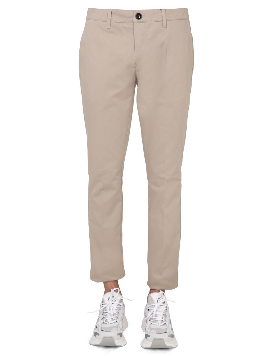 AMI PARIS PANTALONE SLIM FIT IN COTONE