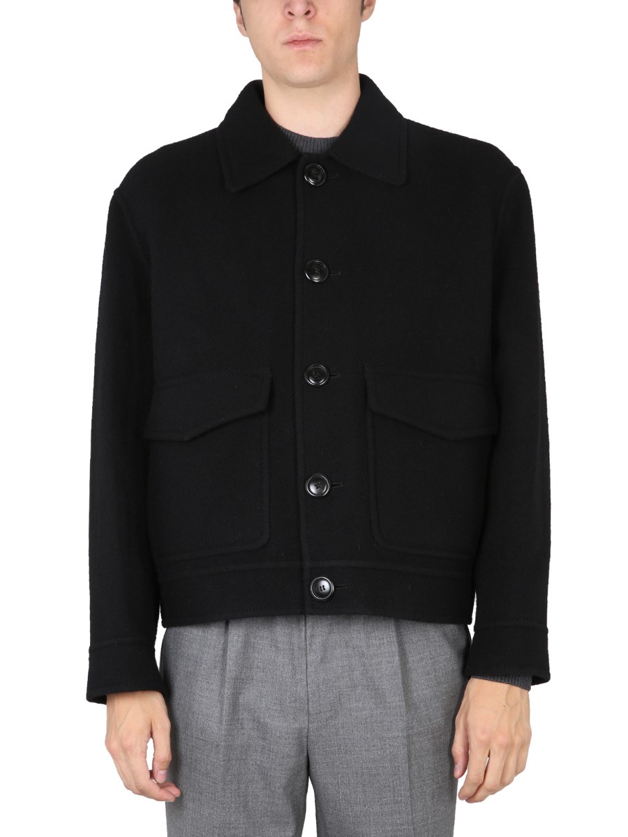 AMI PARIS - BOXY FIT WOOL JACKET - Eleonora Bonucci