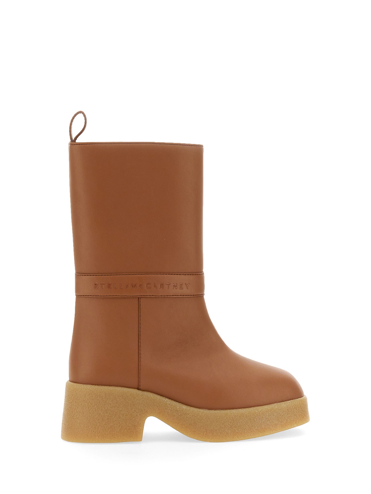 Shop Stella Mccartney Skyla Boot In Buff