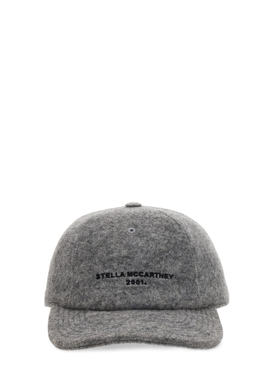 STELLA McCARTNEY CAPPELLO DA BASEBALL IN COTONE CON RICAMO LOGO