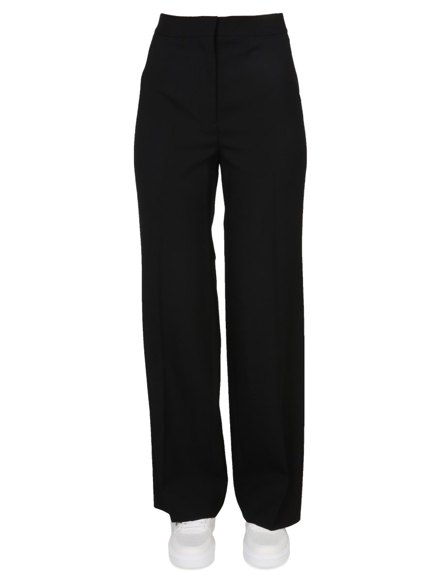 STELLA McCARTNEY PANTALONE IN COTONE STRAIGHT LEG