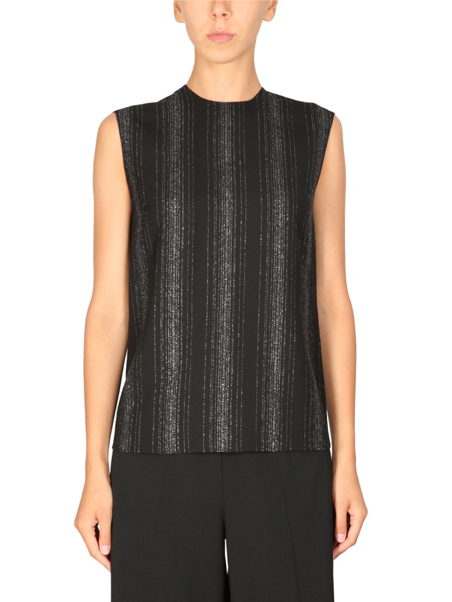 STELLA McCARTNEY TOP SARTORIALE IN LUREX