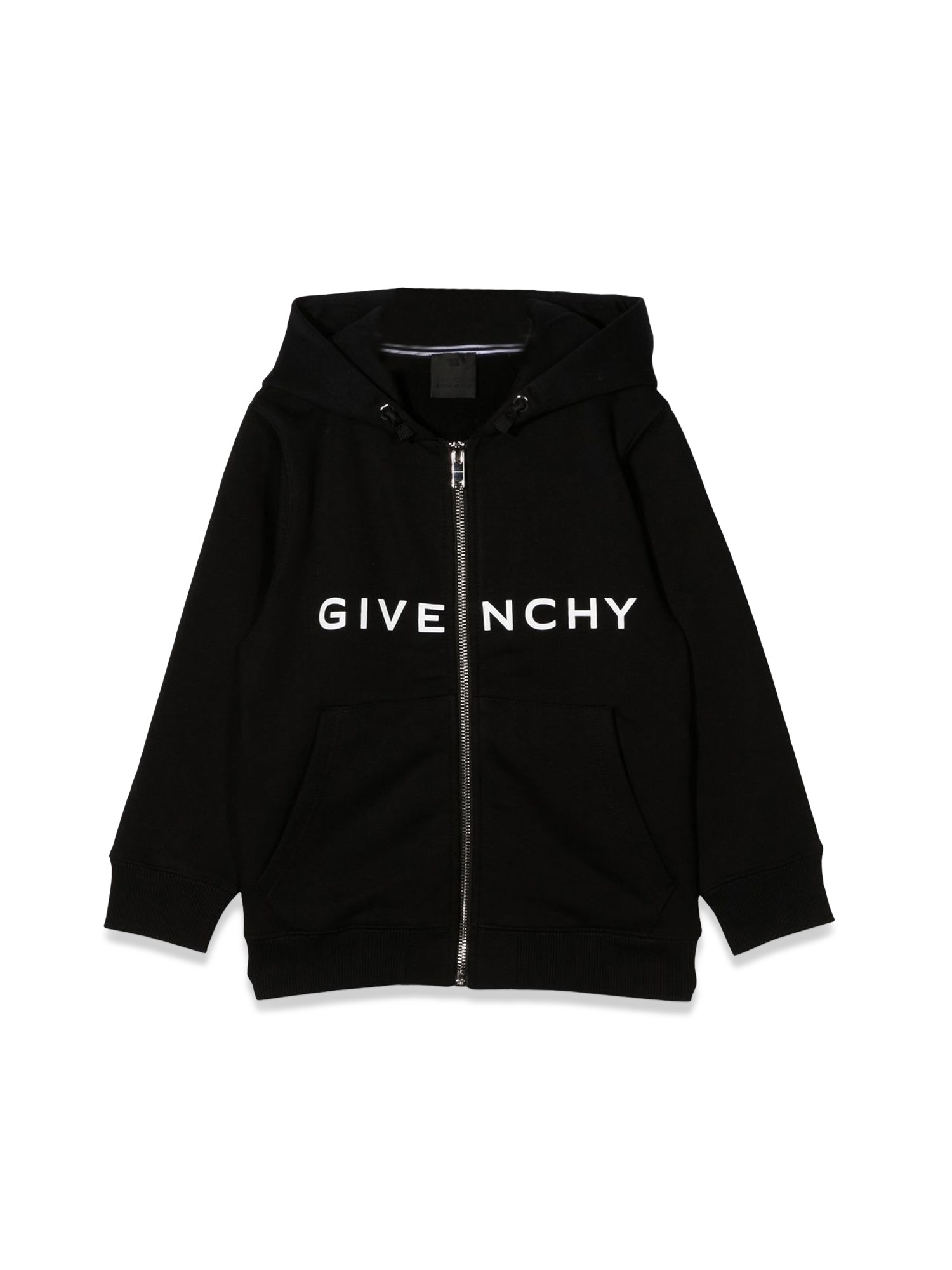 givenchy zipper hooded cardigan with logo
