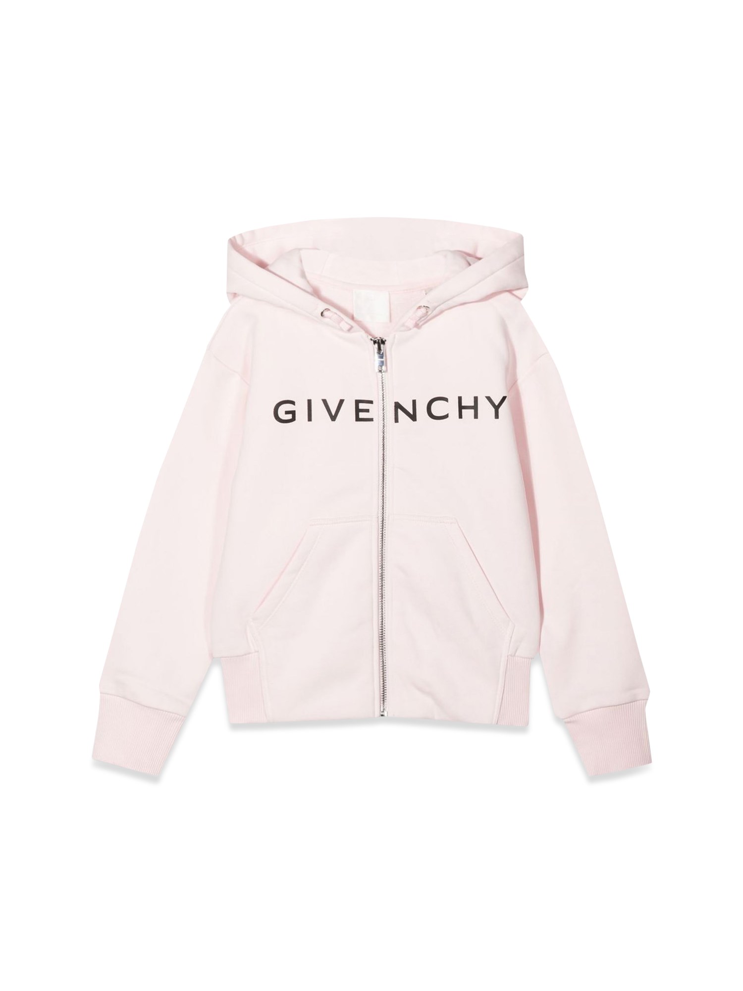 givenchy zipper hooded cardigan with logo