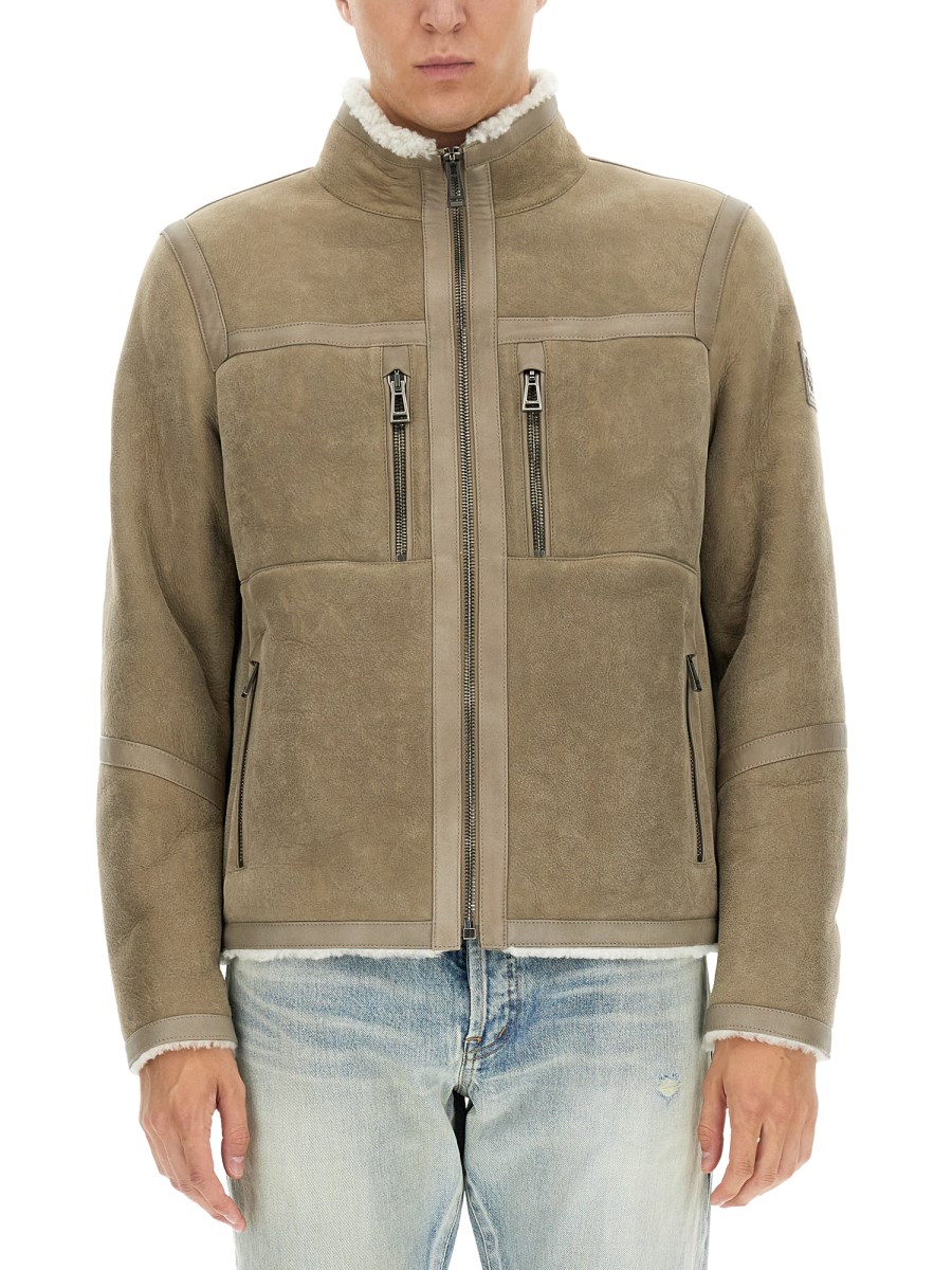 Belstaff shearling outlet coat