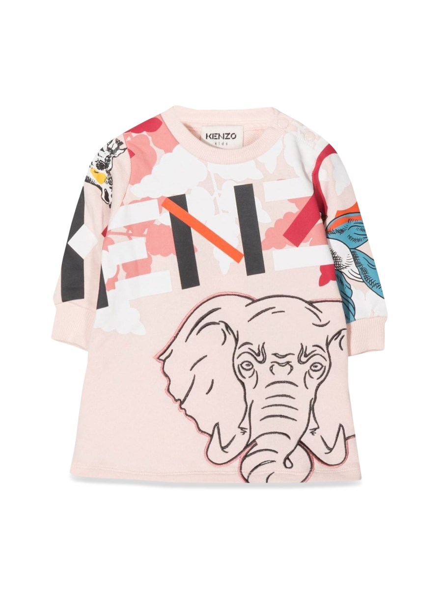 KENZO ABITO MANICHE LUNGHE ELEFANTE