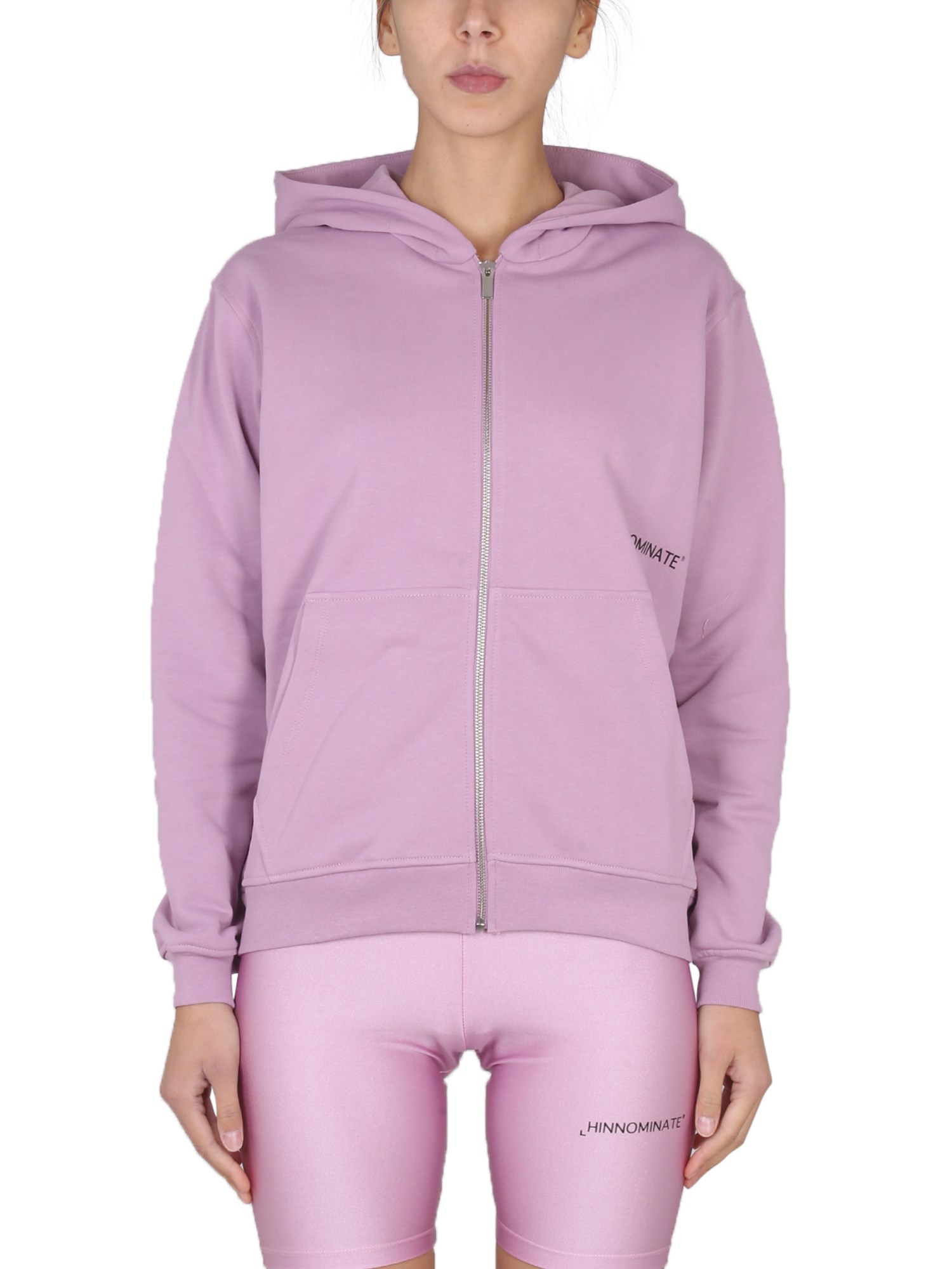 Hinnominate Sweatshirt With Logo In Lilac