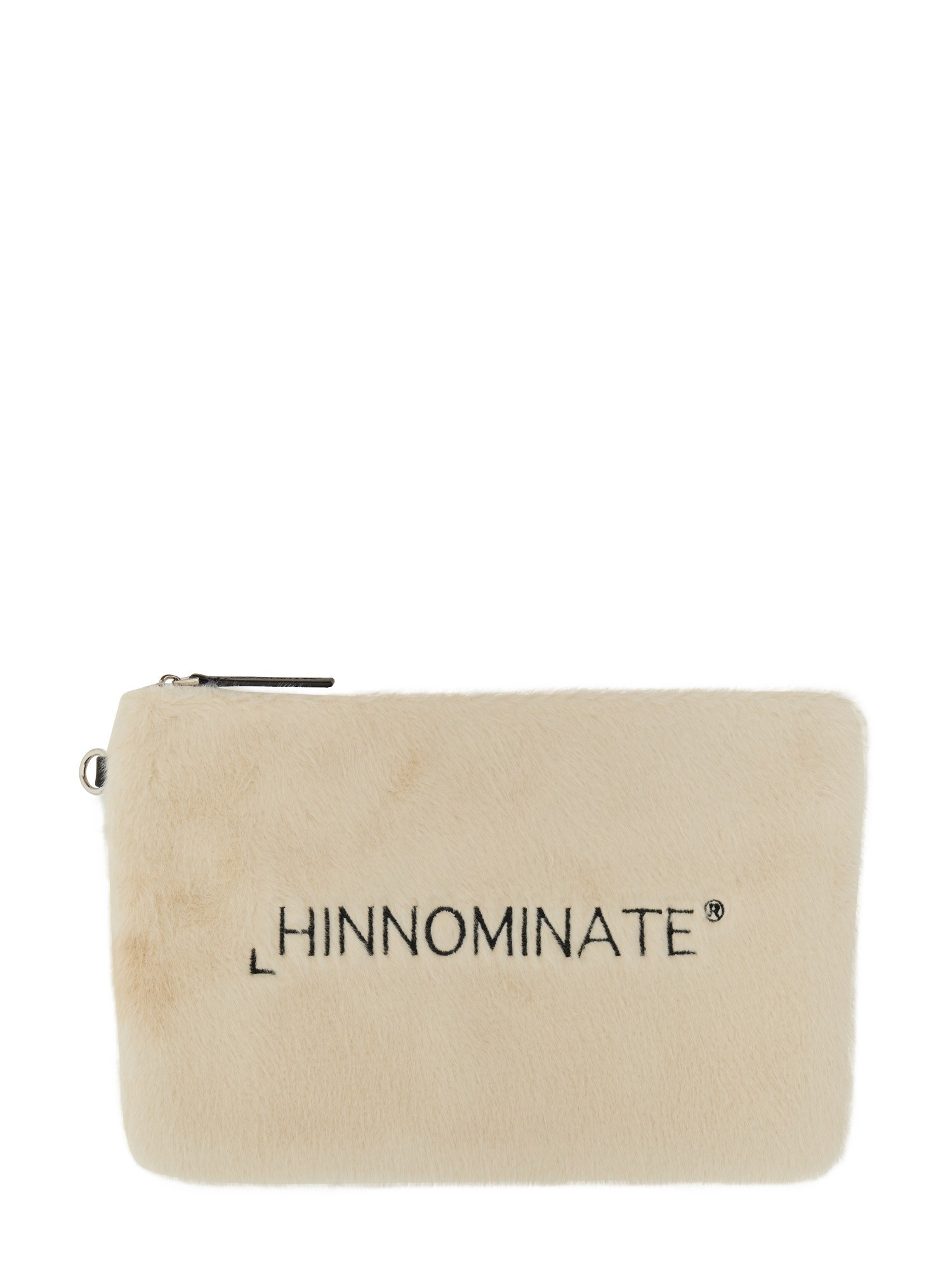 Hinnominate Clutch Bag With Logo In Blanc