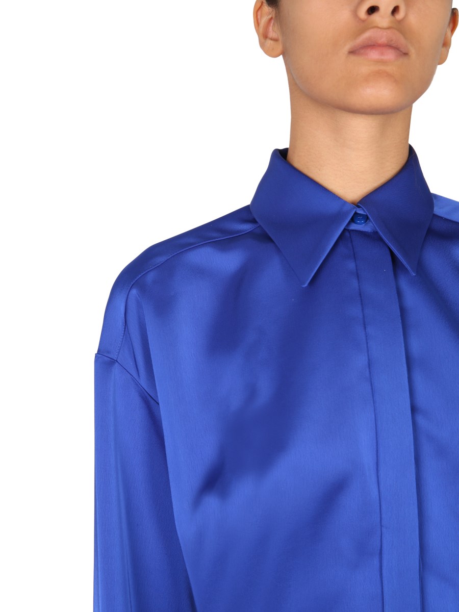 ワンピース THE ATTICO MINI CANDICE SATIN DRESS The Attico Candice Satin Mini Dress in Blue | Lyst